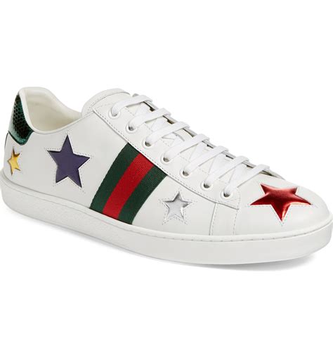 gucci new ace star sneake|brand new gucci ace sneakers.